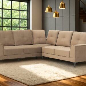 Ishwar Interior Ipoh Four-Seater Corner Sofa in Malaysian Fabric