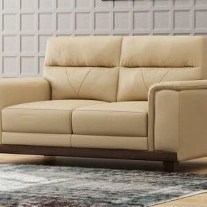 Ishwar Interior Naples Italian Leather 2-Seater Sofa - Luxurious Comfort