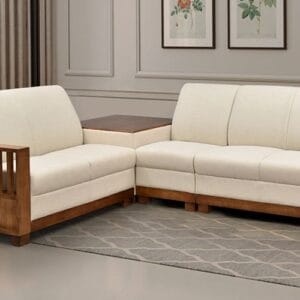 Ishwar Interior Melaka Corner Sofa - Stylish Malaysian Wooden Design