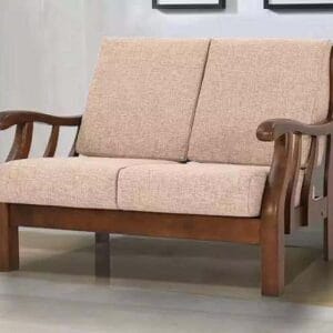 Ishwar Interior Penang Wooden 2-Seater Sofa - Stylish Malaysian Design