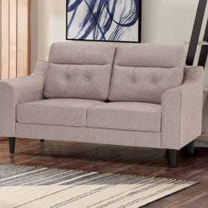 Ishwar Interior Melaka Two-Seater Malaysian Fabric Sofa - Elegant Comfort