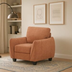 Ishwar Interior Austin Single Seater American Fabric Sofa