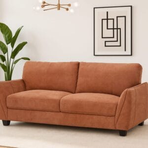 Ishwar Interior Austin American Fabric Three-Seater Sofa in Elegant Design