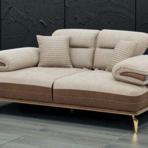 Ishwar Interior Munich Two-Seater Sofa with Extendable Backrest