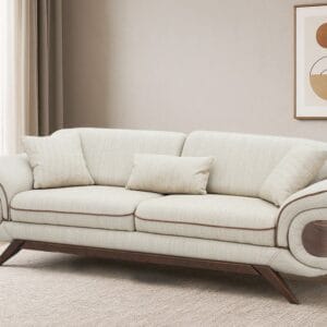 Ishwar Interior Lisbon 3 Seater Sofa with Sliding Extendable Backrest