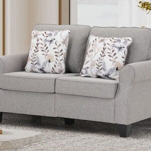 Ishwar Interior Hector American Fabric Two-Seater Sofa in Elegant Design