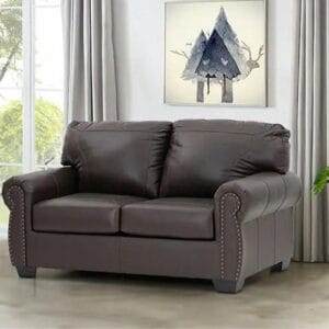 Ishwar Interior Boston American Signature Leather Two Seater Sofa