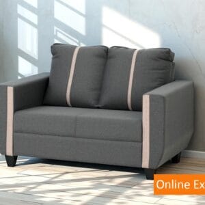 Ishwar Interior Rily Two-Seater Fabric Sofa - Stylish Comfort Redefined
