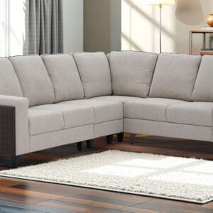 Ishwar Interior Naples Italian Fabric Corner Sofa 5 Seater