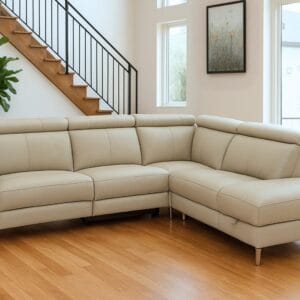 Ishwar Interior Rome Italian Leather Power Recliner Sectional Sofa