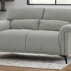 Ishwar Interior Two-Seater Barcelona Fabric Sofa with Adjustable Headrest