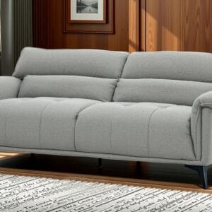 Ishwar Interior Barcelona Three-Seater Fabric Sofa with Adjustable Headrest